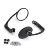 Cafe Racer Bobber Custom Motorcycle Generic Pair M8 M10 Retro L-Bar Round Mirrors