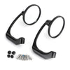 Cafe Racer Bobber Custom Motorcycle Generic Pair M8 M10 Retro L-Bar Round Mirrors