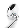 Cafe Racer Bobber Custom Motorcycle Generic Pair M8 M10 Retro L-Bar Round Mirrors