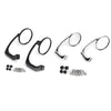 Cafe Racer Bobber Custom Motorcycle Generic Pair M8 M10 Retro L-Bar Round Mirrors