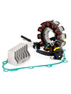 Honda CBF125M 09-10 31120-KWF-941 Magneto Stator +Voltage Rectifier +Gasket