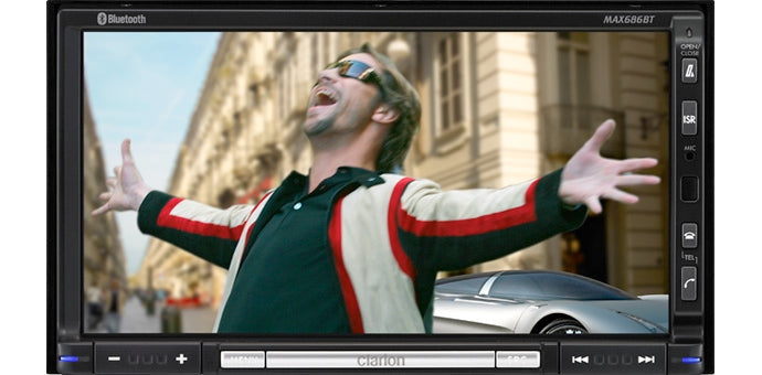 Clarion Audio 7In 2-Din Screen/Dvd/Btooth/Divx MAX686BT