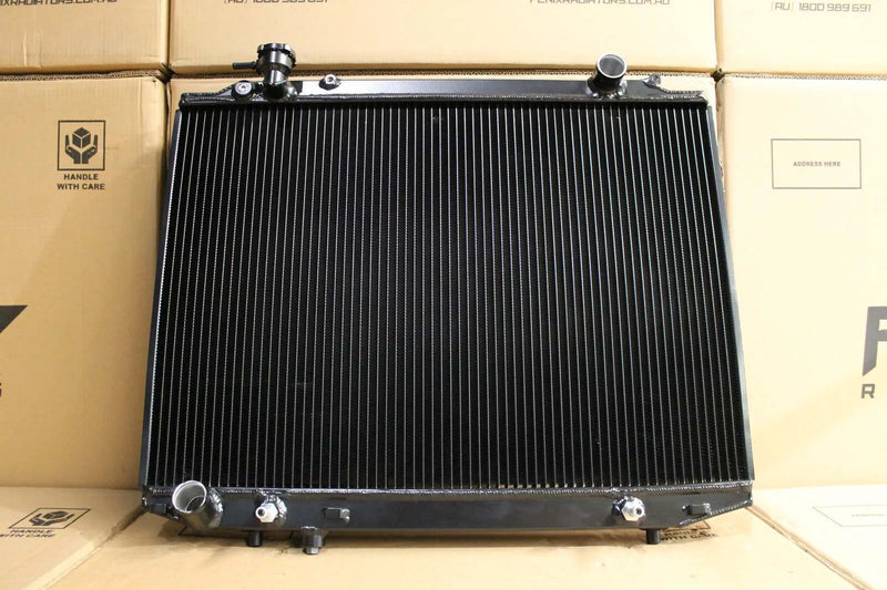Fenix Radiators Radiator - Full Alloy Performance (PD-PE-PG-PH Courier GEN II) - Satin Black — fits Ford Courier Pe Pf