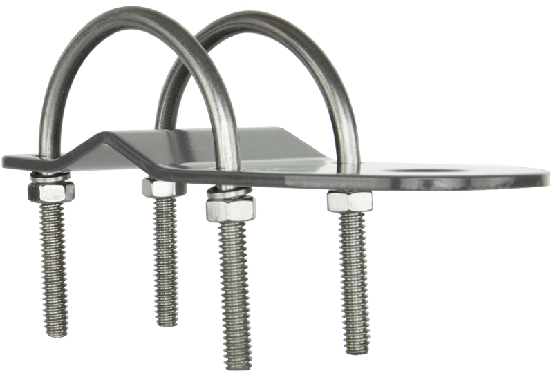 GME 3mm Bull Bar Bracket with "U" Bolts - Stainless Steel