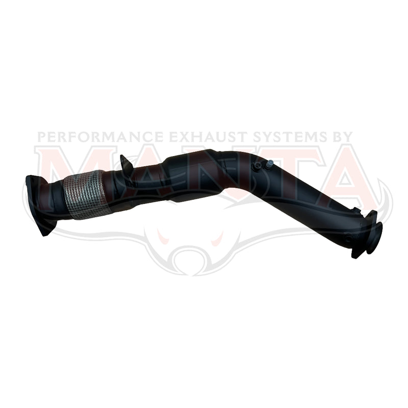 Manta Performance 4in Turbo Back Dump Pipe With Cat (Next Gen T6.2 Ranger & Everest V6 Diesel)
