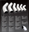 XForce Mandrel Bend - 1 5/8in Bend, 15 Degree, Stainless Steel