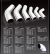 XForce Mandrel Bend - 2.25in Bend, 15 Degree, Stainless Steel
