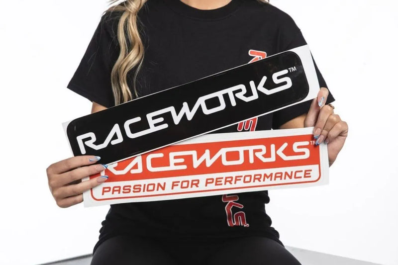 Raceworks Sticker Black/White