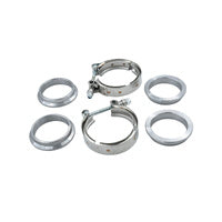 2 Inch V-Band Clamp Flange Kit Fit For Muffler Automobile Exhaust Pipe Pipe Connection Turbocharger