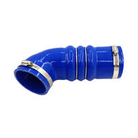Upgrade Silicone Air Intake Hose Blue &amp; Clamp Fit For Nissan Navara D23 NP300 2015-ON