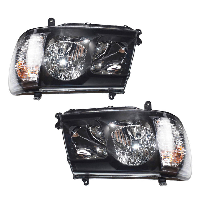Pair Angel Eyes Headlights | Toyota LandCruiser 100 Series