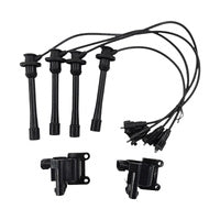 Ignition Coil &amp; Top Gun Lead Kit Fit For Toyota Hilux RZN149R RZN169R 2.7L 3RZ-FE 4 Cylinder MPFi 16V 1997-2005
