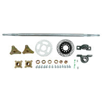 Rear Axle Kit Hub Sprocket 870mm Fit For DIY Rebuild Go Kart ATV Quad & Drift Trikes