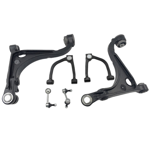 Set Of 6  Front Upper Lower Control Arms & Sway Bar Links Fit For Ford Falcon AU2 BA BF XR6 XR8