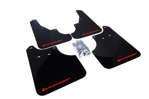 Rally Armor UR Rally Mud Flap (Forester 08-13) Red Logo/Black Flap — fits Subaru Forester