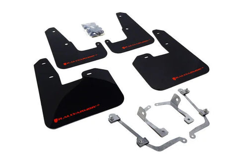 Rally Armor UR Rally Mud Flap (WRX 11-14/STi 08-14 Hatch) Black/Red Logo — fits Subaru Impreza