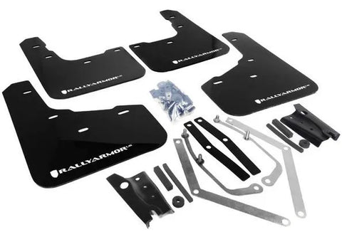 Rally Armor UR Rally Mud Flap (Fiesta ST 14-19) Black/White Logo