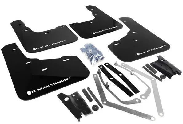 Rally Armor UR Rally Mud Flap (Fiesta ST 14-19) Black/White Logo