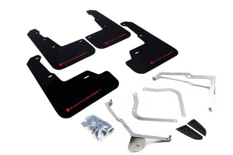 Rally Armor UR Rally Mud Flap (WRX/STi 2015+ Sedan) Black/Red Logo