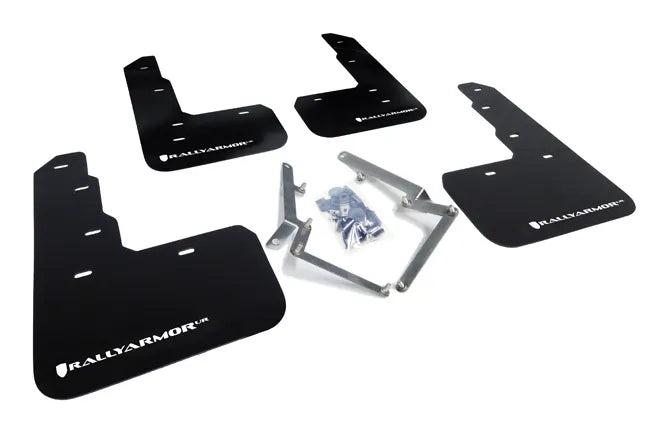 Rally Armor UR Rally Mudflap (Civic Type-R 2017+) Black/Dark Grey Logo — fits Honda Civic
