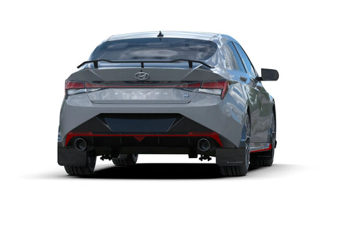 Rally Armor Black Mud Flap (Elantra N/N Line 22-23) - Grey Logo — fits Hyundai Elantra