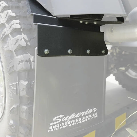 Superior Engineering Superior Mudflap Brackets — Jeep Gladiator Rubicon 2020 On Rear Mudflaps:N 320mm disc