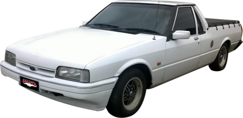 Manta Performance Single 2.5in Full System with Extractors Aluminised Steel - Medium (Falcon XG 93-96) — fits Ford...