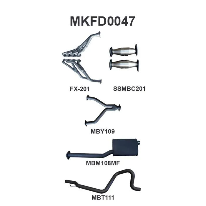 Manta MKFD0047 Single 2.5in Full System with Extra | Kren Offroad NZ