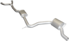 Manta Performance Dual 2.5in Full System with Extractors Aluminised Steel - Quiet (Falcon AU 98-02) — fits Ford Falcon (image