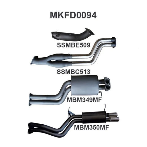 Manta Performance Dual 2.5in Turbo Back (Falcon BA/BF 02-08)