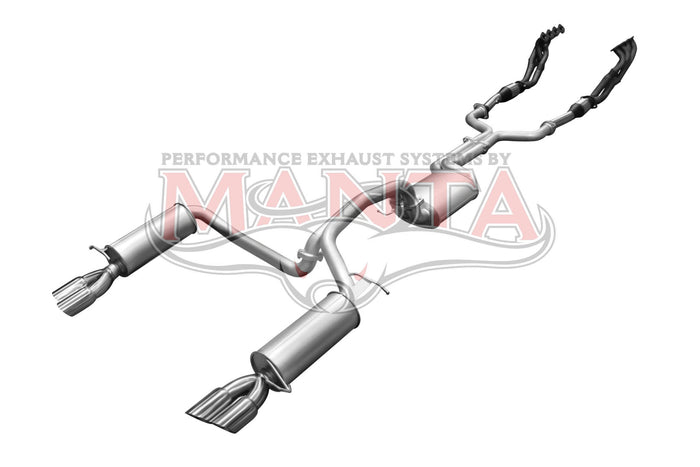 Manta Performance 2.5in L & R with Extractors Muffler/Muffler (Falcon BF 05-08)