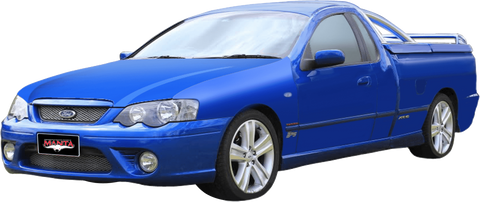 Manta Performance Dual 2.5in Full System Turbo Back Aluminised Steel - Medium (Falcon BA/BF 02-08) — fits Ford Falcon