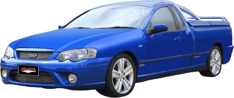 Manta Performance Dual 2.5in Full System Turbo Back Aluminised Steel - Medium (Falcon BA/BF 02-08) — fits Ford Falcon