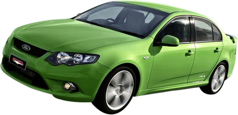 Manta Performance Single 2.5in Full System with Extractors Aluminised Steel - Medium (Falcon FG 08-16) — fits Ford...
