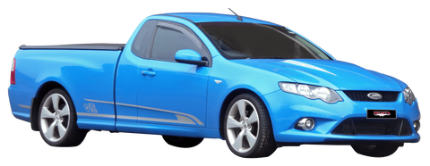 Manta Performance Dual 2.5in Full System with Extractors Aluminised Steel - Quiet (Falcon FG 08-16) — fits Ford Falcon