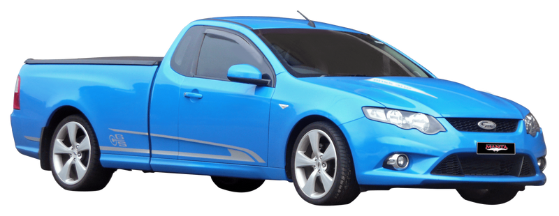 Manta Performance Dual 2.5in Full System with Extractors Aluminised Steel - Medium (Falcon FG 08-16) — fits Ford Fa...