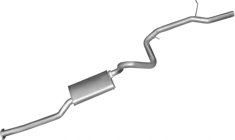 Manta Performance Single 2.5in Full System with Extractors Aluminised Steel - Medium (Fairlane/LTD 03-07) — fits Fo... (image