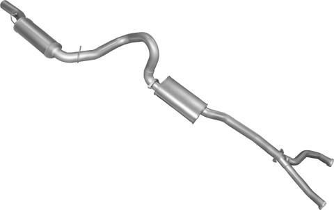Manta Performance Dual 2.5in Full System with Extractors Aluminised Steel - Quiet (Falcon 88-98)