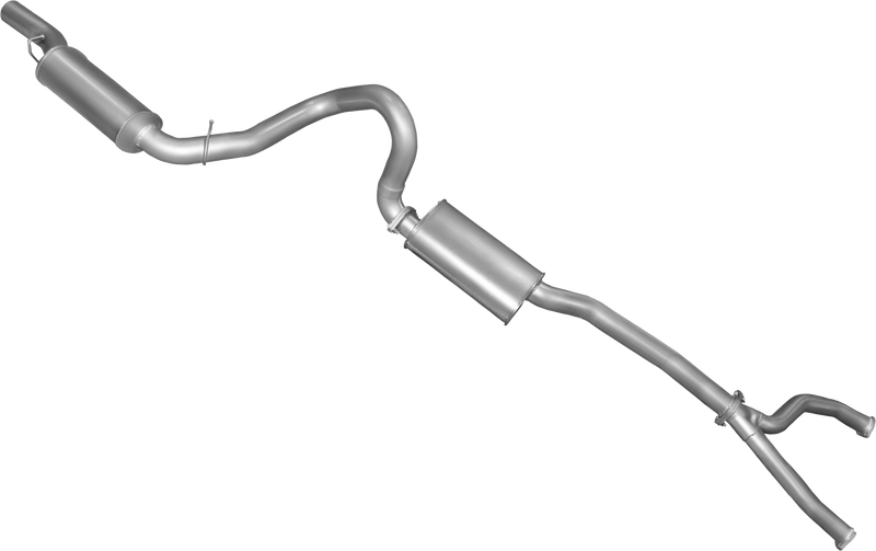 Manta Performance Dual 2.5in Full System with Extractors Aluminised Steel - Quiet (Falcon 88-98) — fits Ford Falcon...