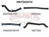Manta Performance Turbo Back without Cat & Muffler (Ranger PX2 15-18)