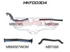 Manta Performance 3in Turbo Back With Cat, Without Muffler (Ranger (Pre-DPF) PX, PX2, 3.2L)