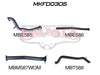 Manta Performance 3in Turbo Back Without Cat, Without Muffler (Ranger (Pre-DPF) PX, PX2, 3.2L)