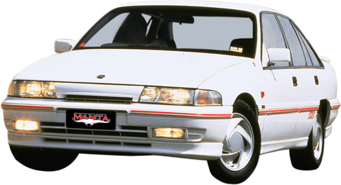 Manta Performance Single 2.5in Full System with Extractors Aluminised Steel - Quiet (Commodore 88-95) — fits Holden...