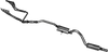 Manta Performance Single 2.5in Full System with Extractors Aluminised Steel - Medium (Commodore 88-95)