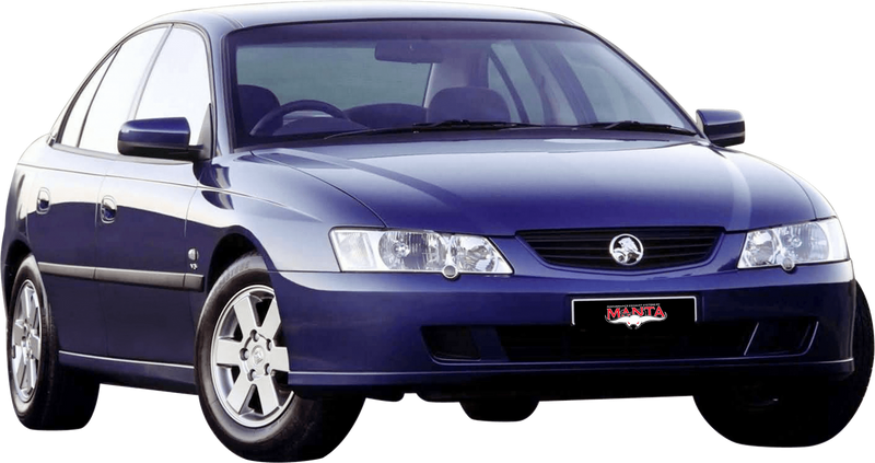 Manta Performance Single 2.5in Full System with Extractors Aluminised Steel - Quiet (Commodore 97-04) — fits Holden...