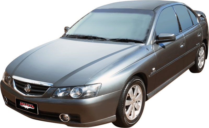 Manta Performance Single 3in Full System with Extractors Aluminised Steel - Quiet (Commodore 97-04) — fits Holden C...