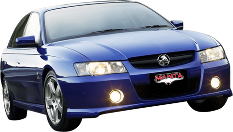 Manta Performance Single 3in Full System with Extractors Aluminised Steel - Medium (Commodore VZ 04-06) — fits Hold...