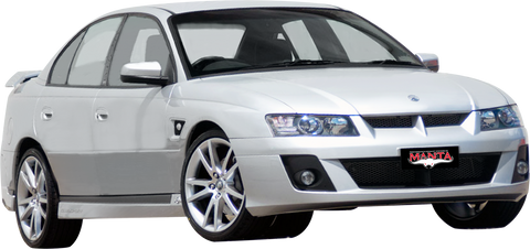 Manta Performance Dual 2.5in Full System with Extractors Aluminised Steel - Loud (Commodore VZ 04-06) — fits Holden...
