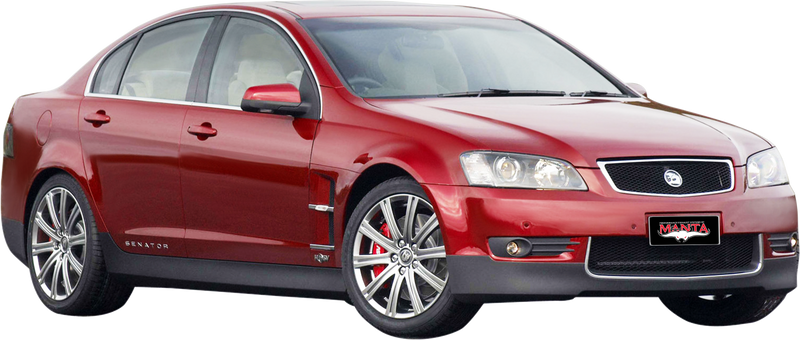 Manta Performance Dual 3in Full System with Extractors Aluminised Steel - Medium (Commodore/Senator 06-13)