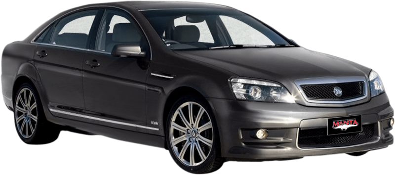 Manta Performance Dual 2.5in Full System with Extractors Aluminised Steel - Medium (Grange WM 06-13) — fits HSV Grange